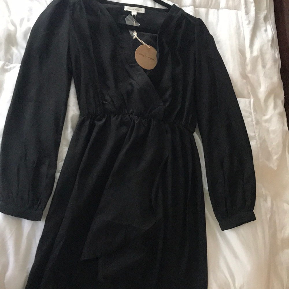 Brand new black long sleeve romper